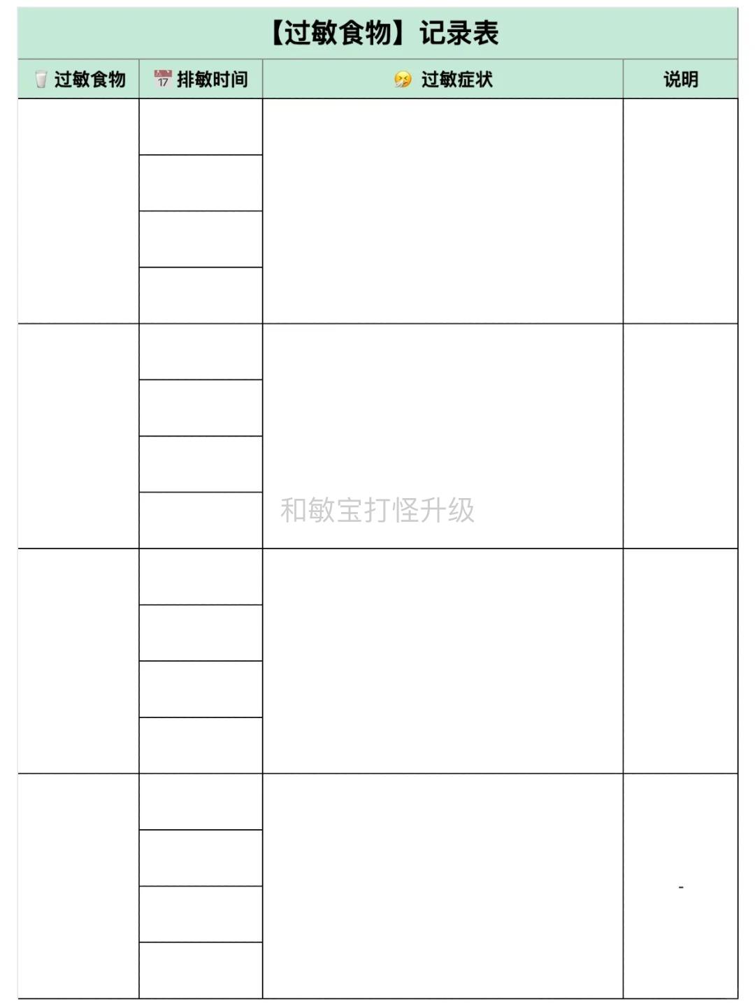 过敏宝宝辅食表10