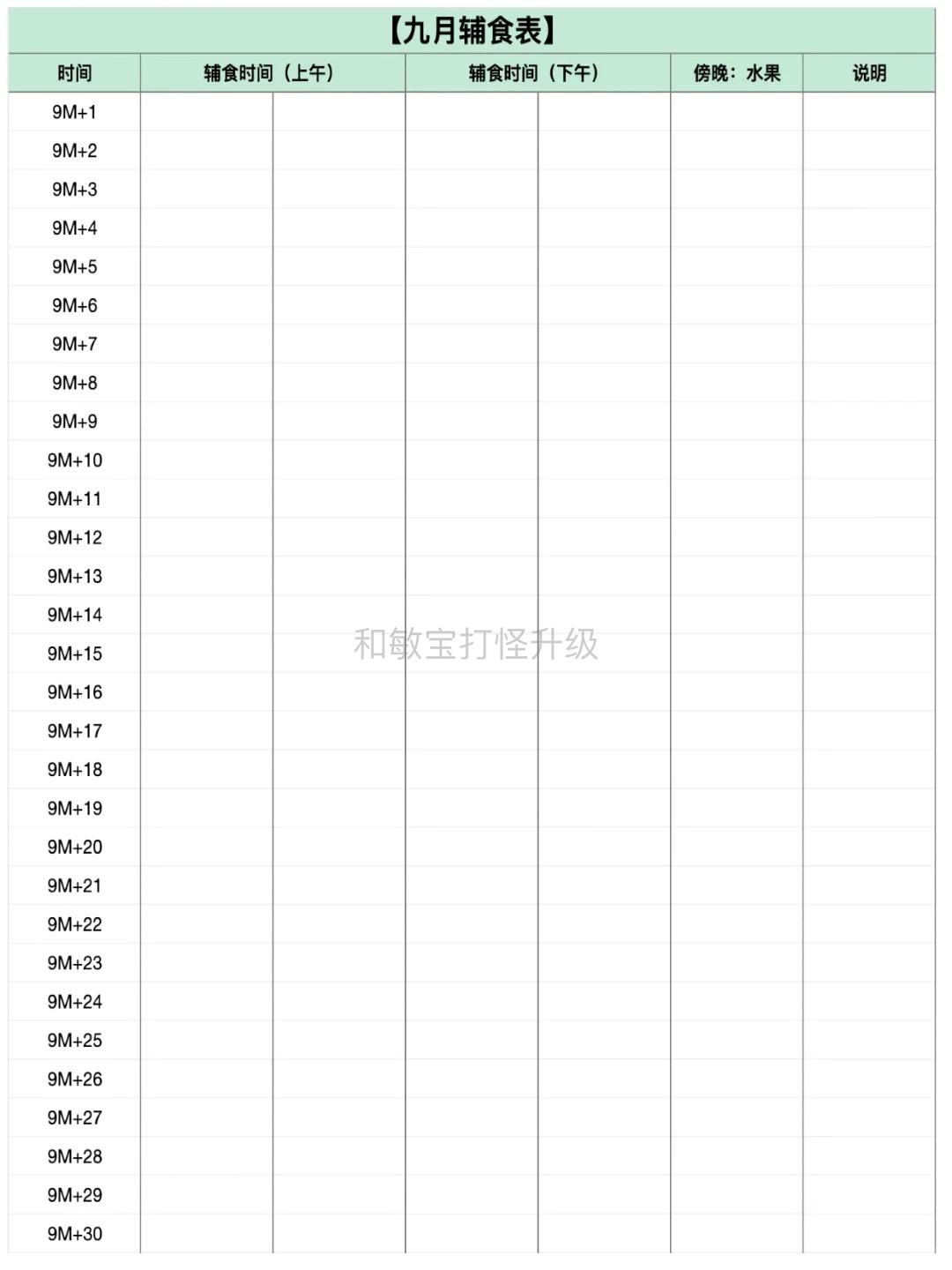 过敏宝宝辅食表5